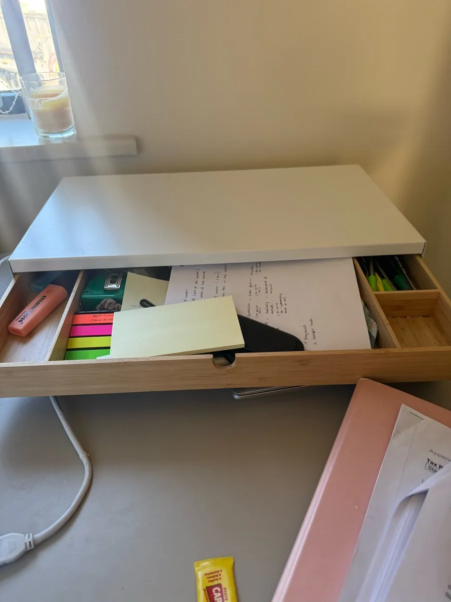 ELLOVEN Monitor Stand with drawer - Image 4