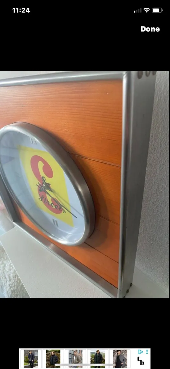 Rare J & B Bar Clock - Image 3
