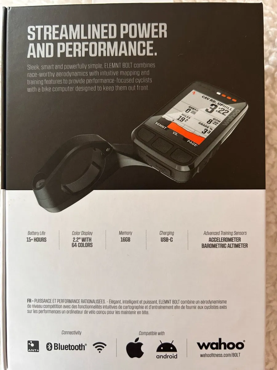 Wahoo Elemnt Bolt Bike Computer New Unused - Image 4