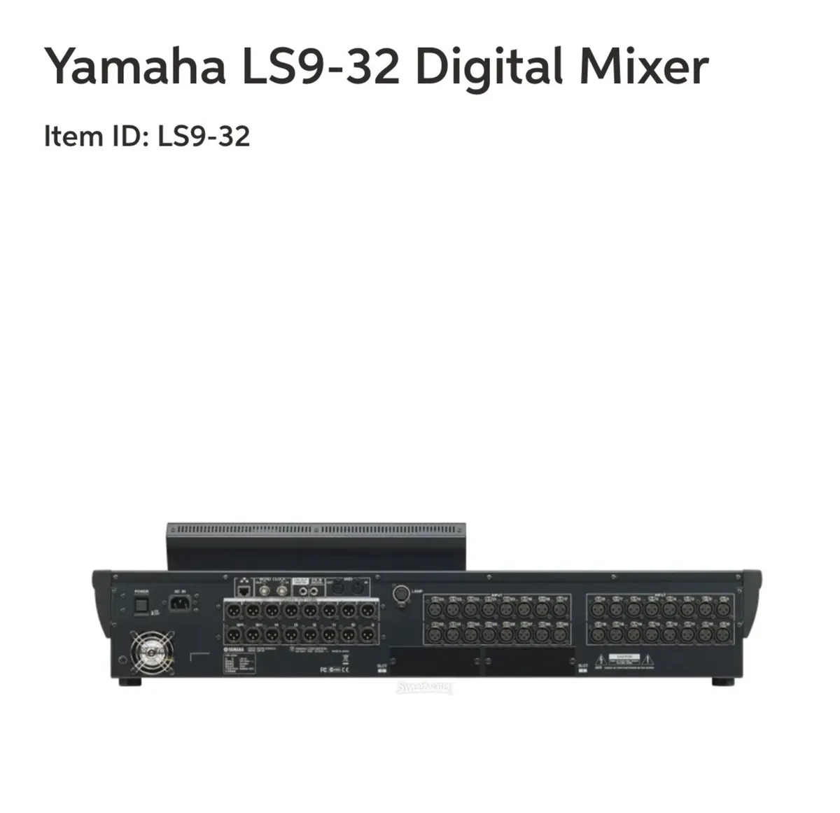 Yamaha Mixer LS9 32-64 - Image 3