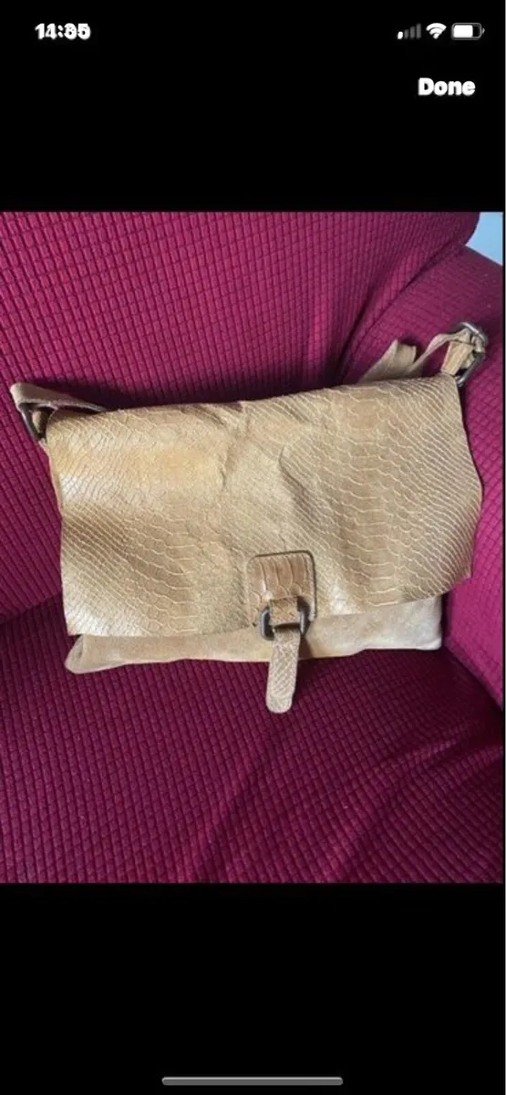 Leather Shoulder Bag - Image 1