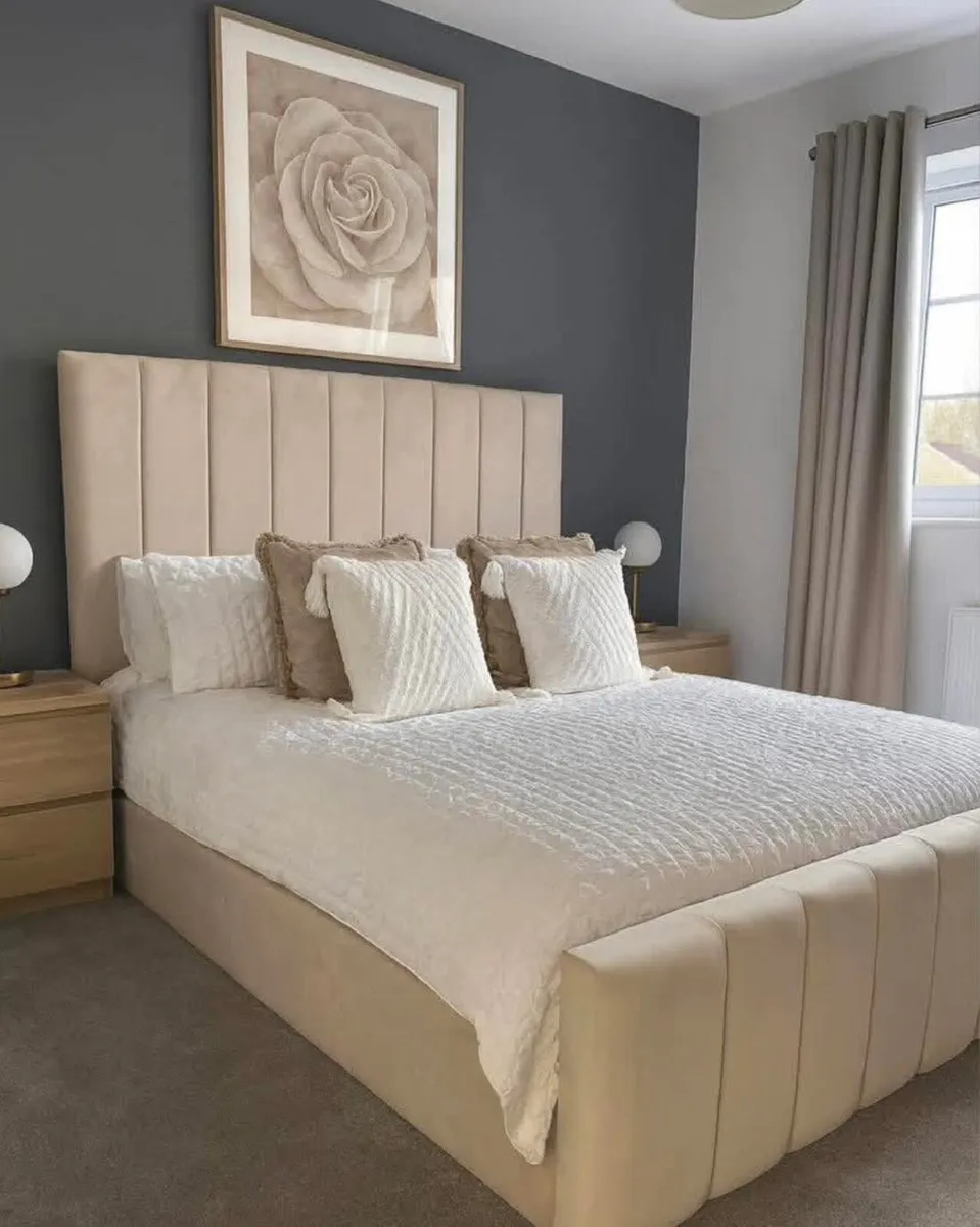 Double/King Size Bed Frame With Mattress - Image 3