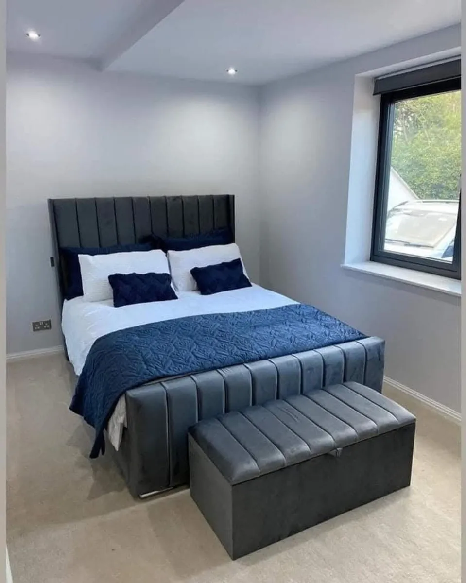 Double/King Size Bed Frame With Mattress - Image 4