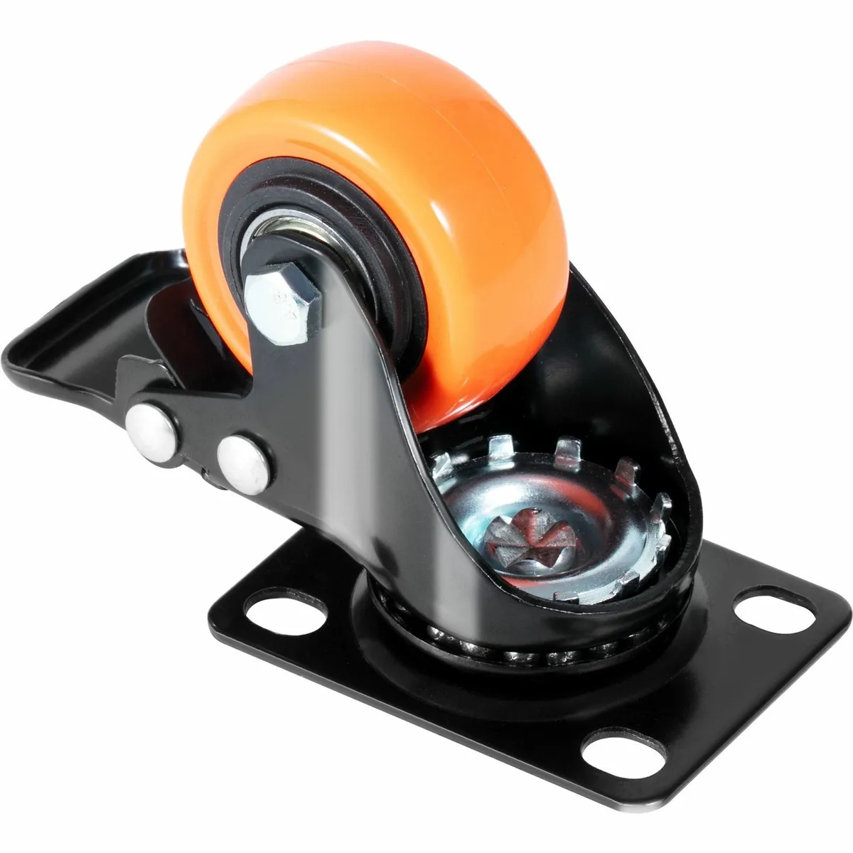 Caster Wheels, 2-inch Swivel Plate Casters, 4 Sets - Image 3