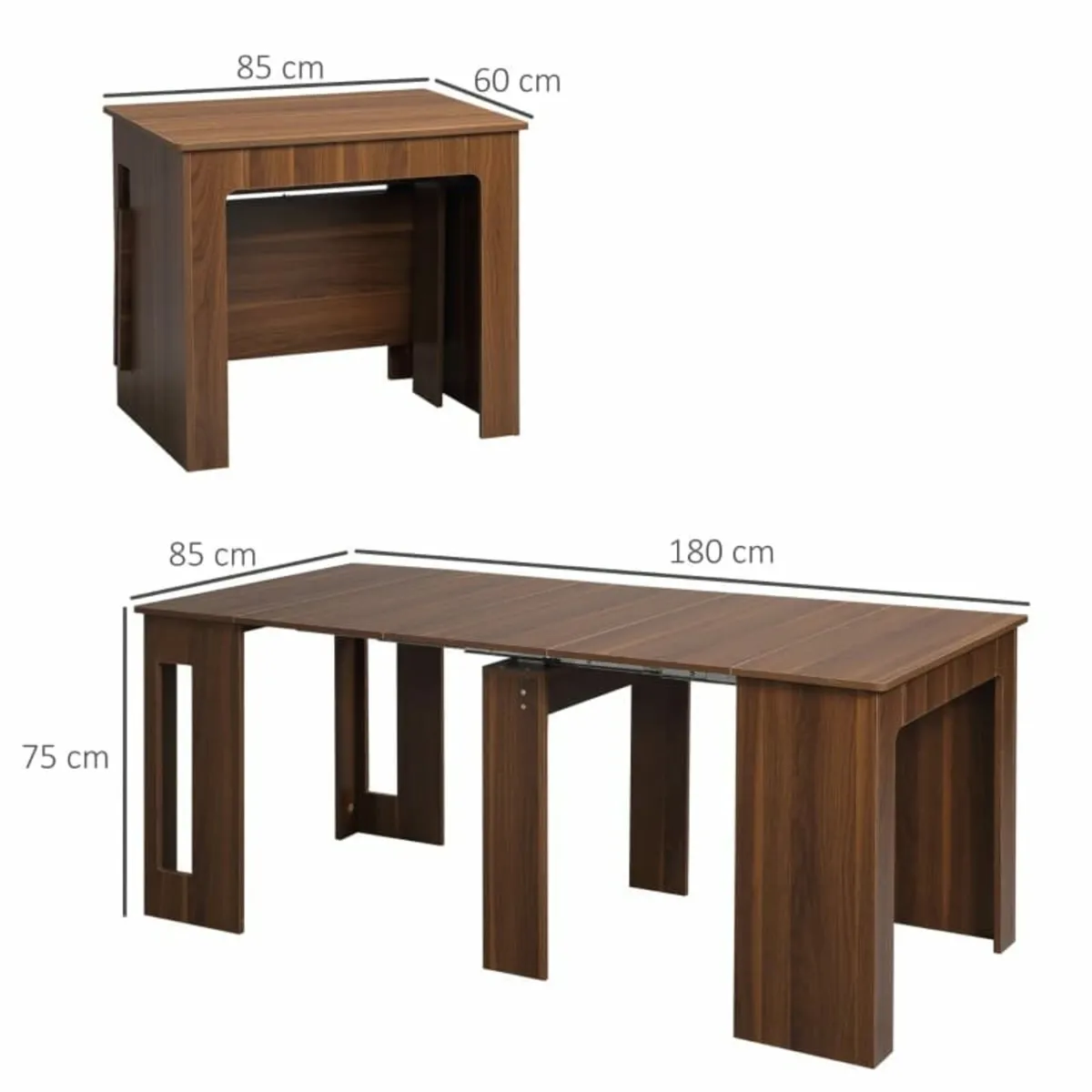 Fold-out Dining Table Extendable Dining Table Dini - Image 4