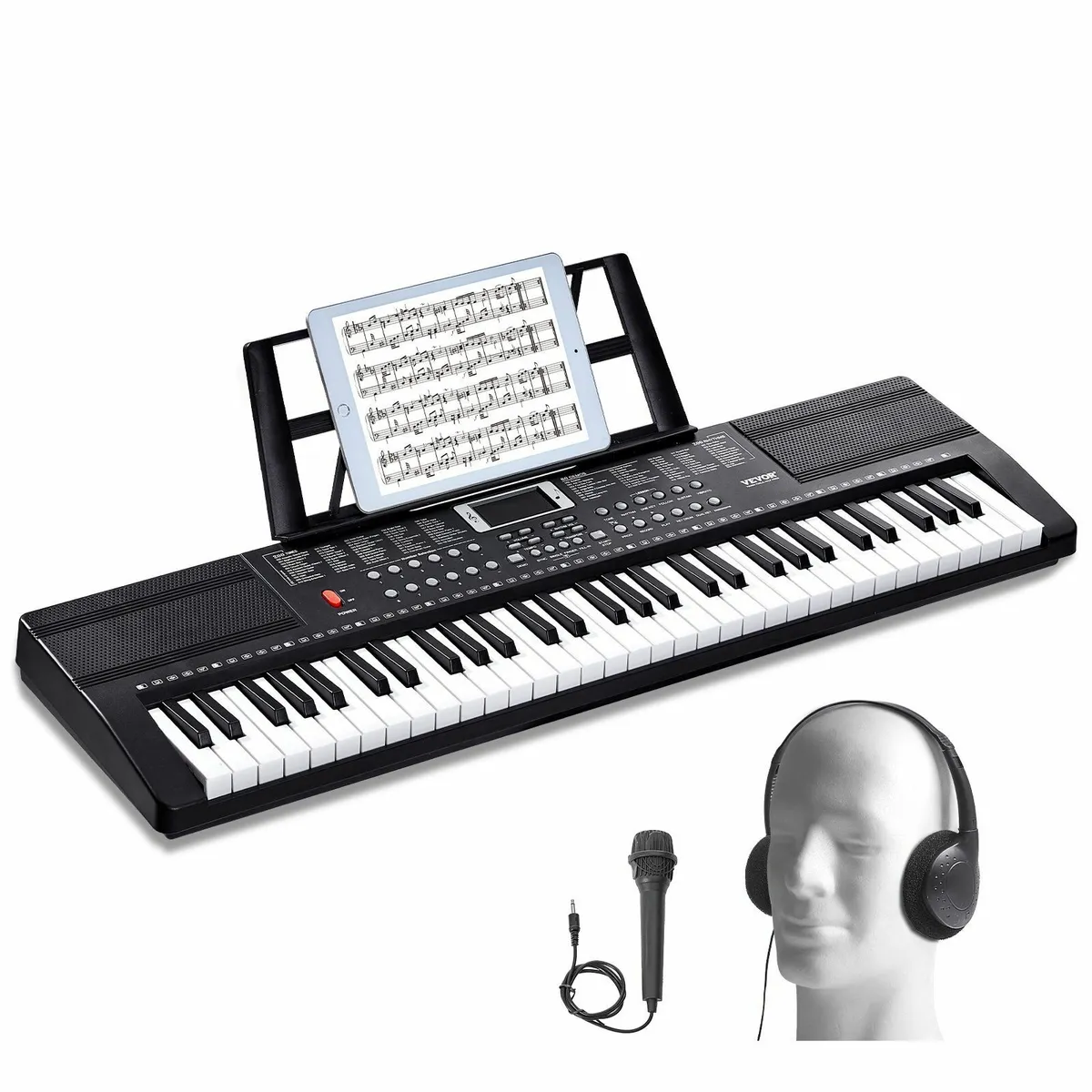 61 Key Digital Keyboard Piano Electric Portable - Image 1