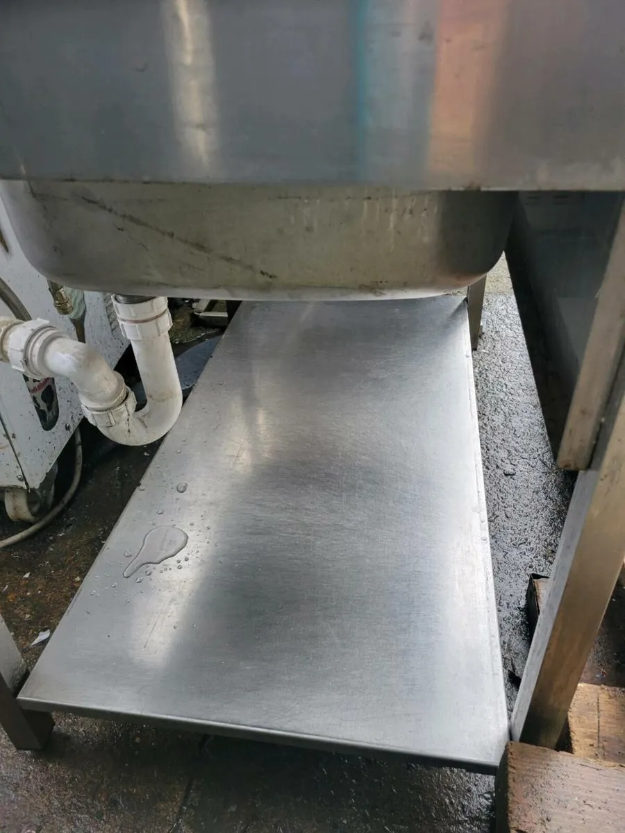 Sink Stainless Steel Shelved - Image 4