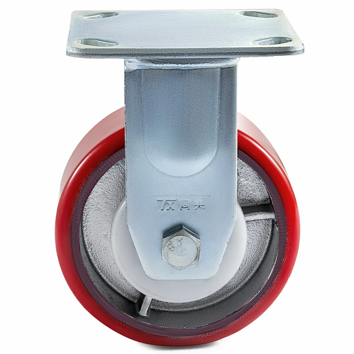 4 Pack 6 x 2 Inch Caster Wheels 2 Rigid & 2 Swivel - Image 4