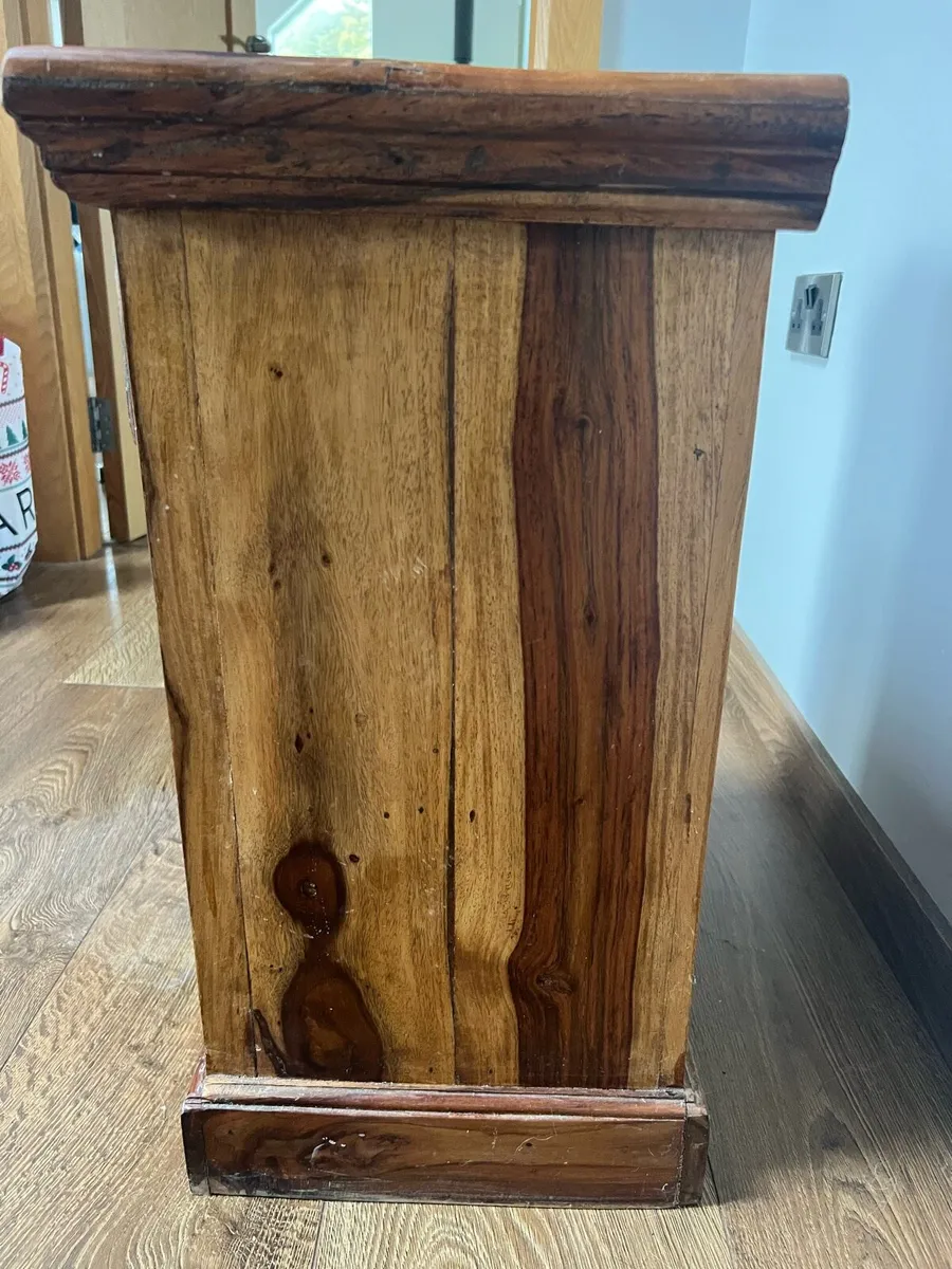 Rustic Wood Night stand , Bedside Table - Image 2