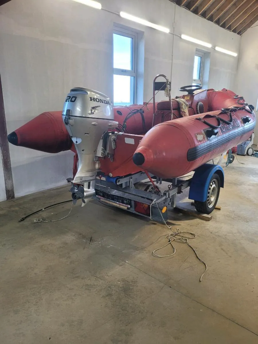 Rib galvanised trailer 20hp honda 4stroke - Image 2