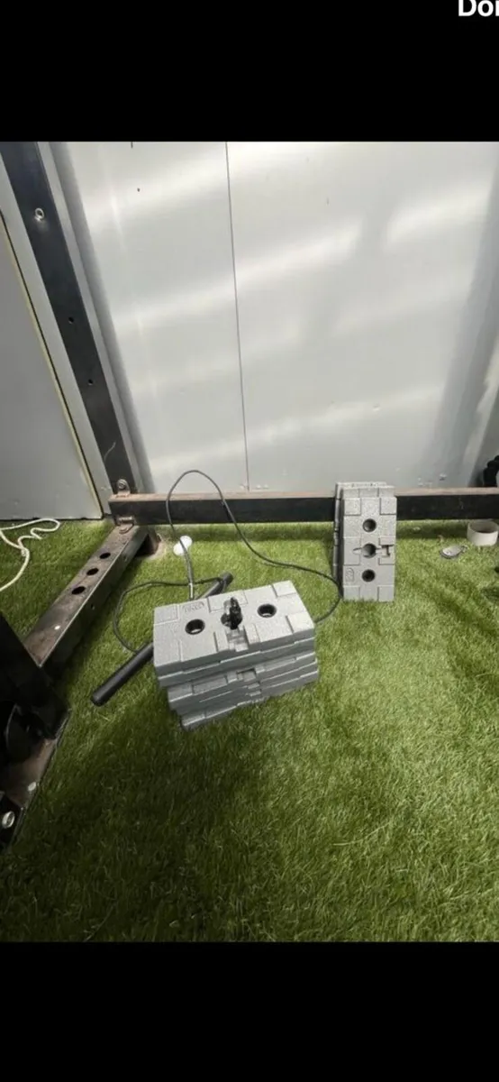 Squat rack and weights - Image 4