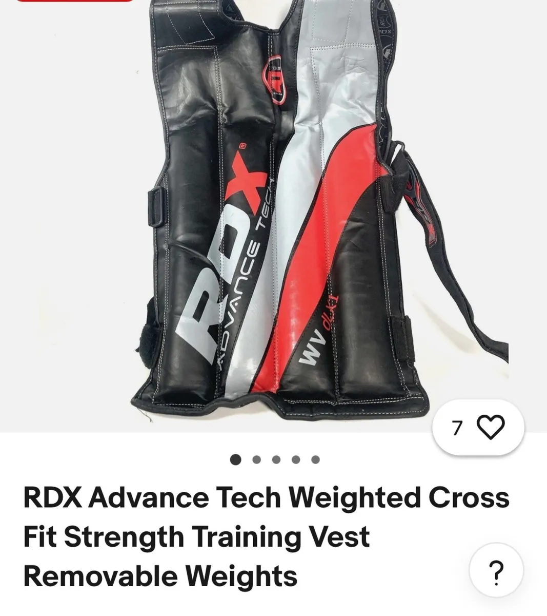RDX R1 Adjustable 10 18KG Weighted Vest - Image 1