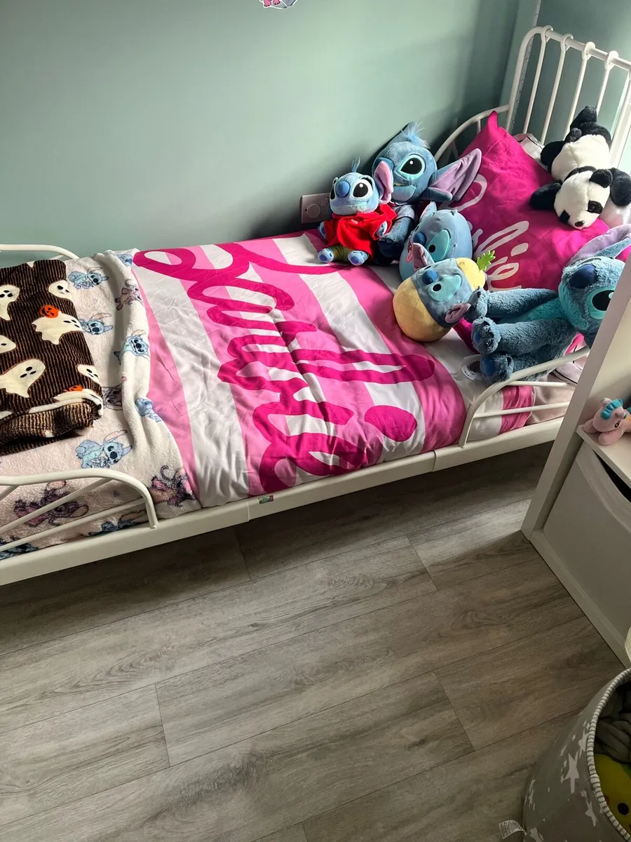 IKEA adjustable kids bed (with adjustable mattress - Image 2