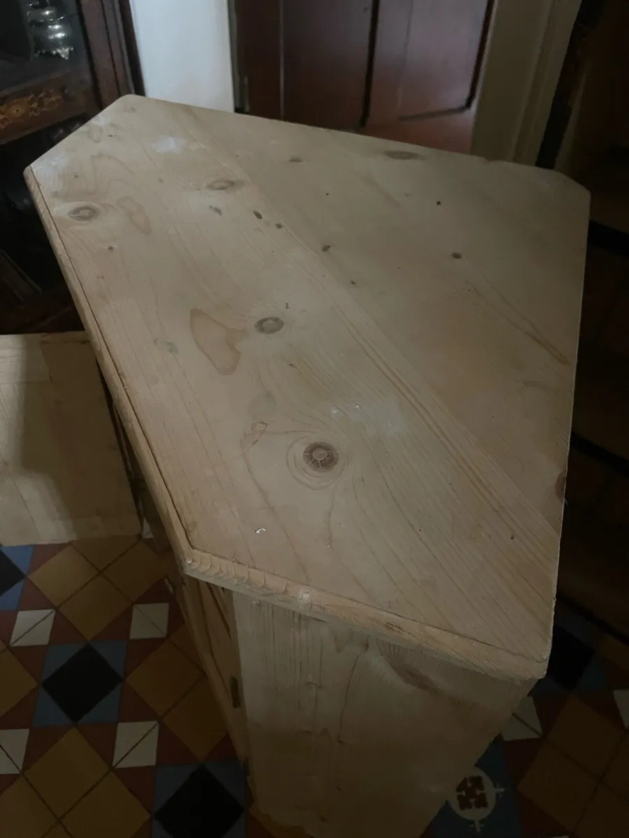 Pine corner tv cabinet - Image 4