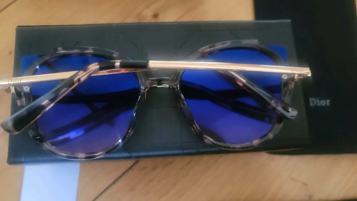 Christian Dior Tortoishell Offset 2 Sunglasses - Image 3