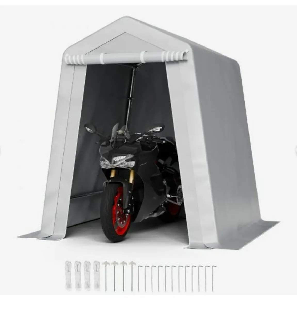 Outdoor Storage Shed, 6 x 6 ft Portable Storage - Image 1