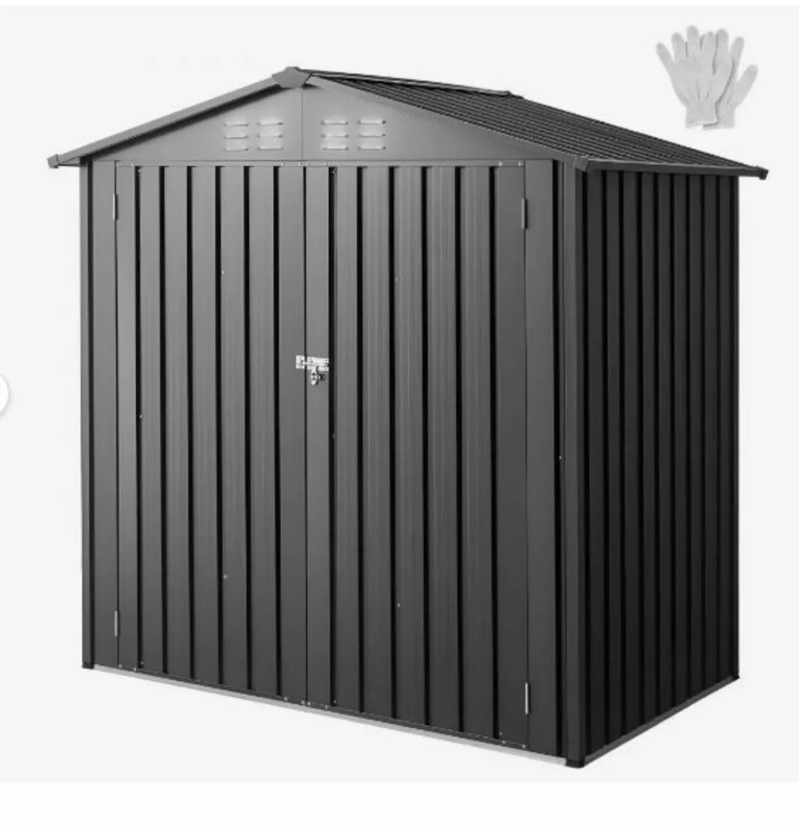 1860 x 1210 x 1841 mm Metal Garden Shed - Image 1