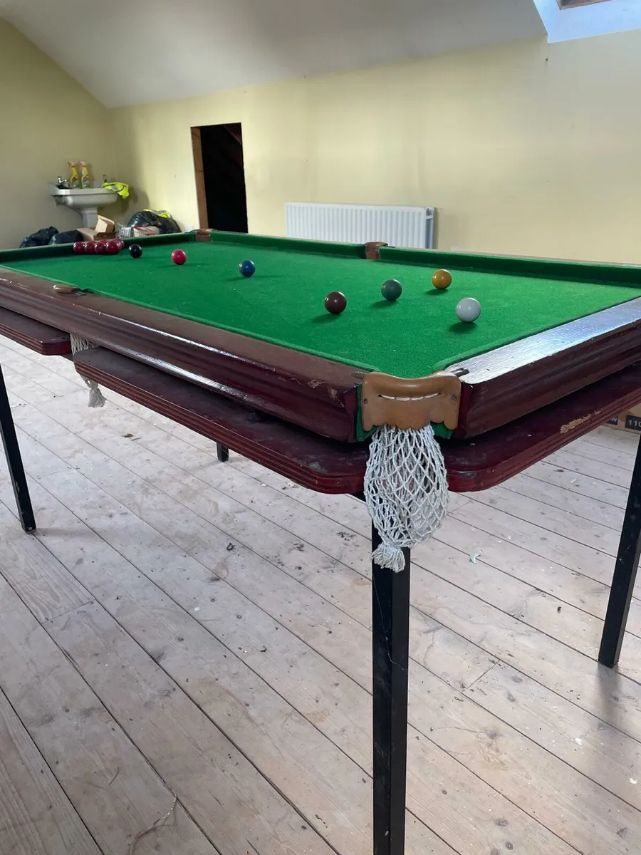 Hand make pool- snooker table 6ft x 3 ft - Image 2