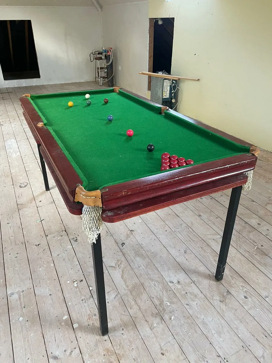Hand make pool- snooker table 6ft x 3 ft - Image 3