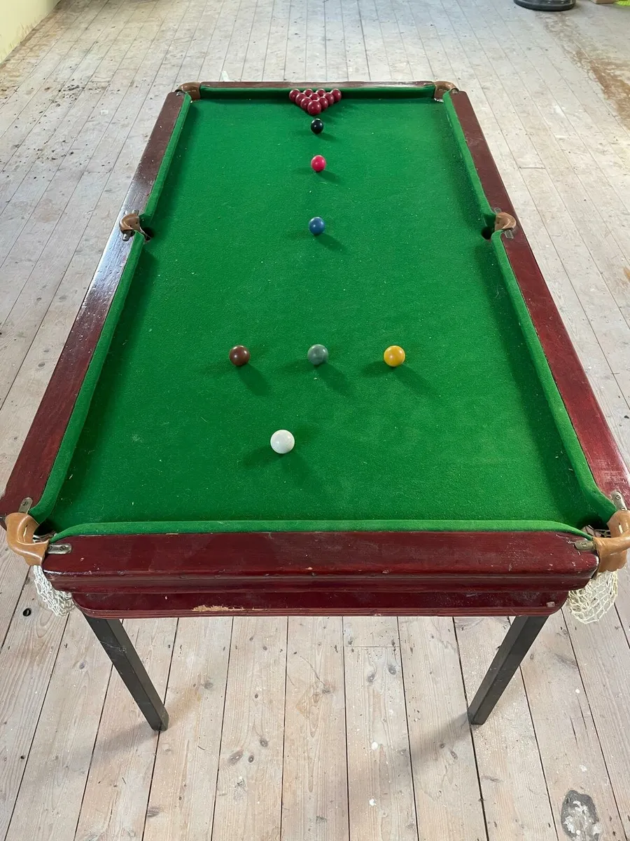 Hand make pool- snooker table 6ft x 3 ft - Image 4