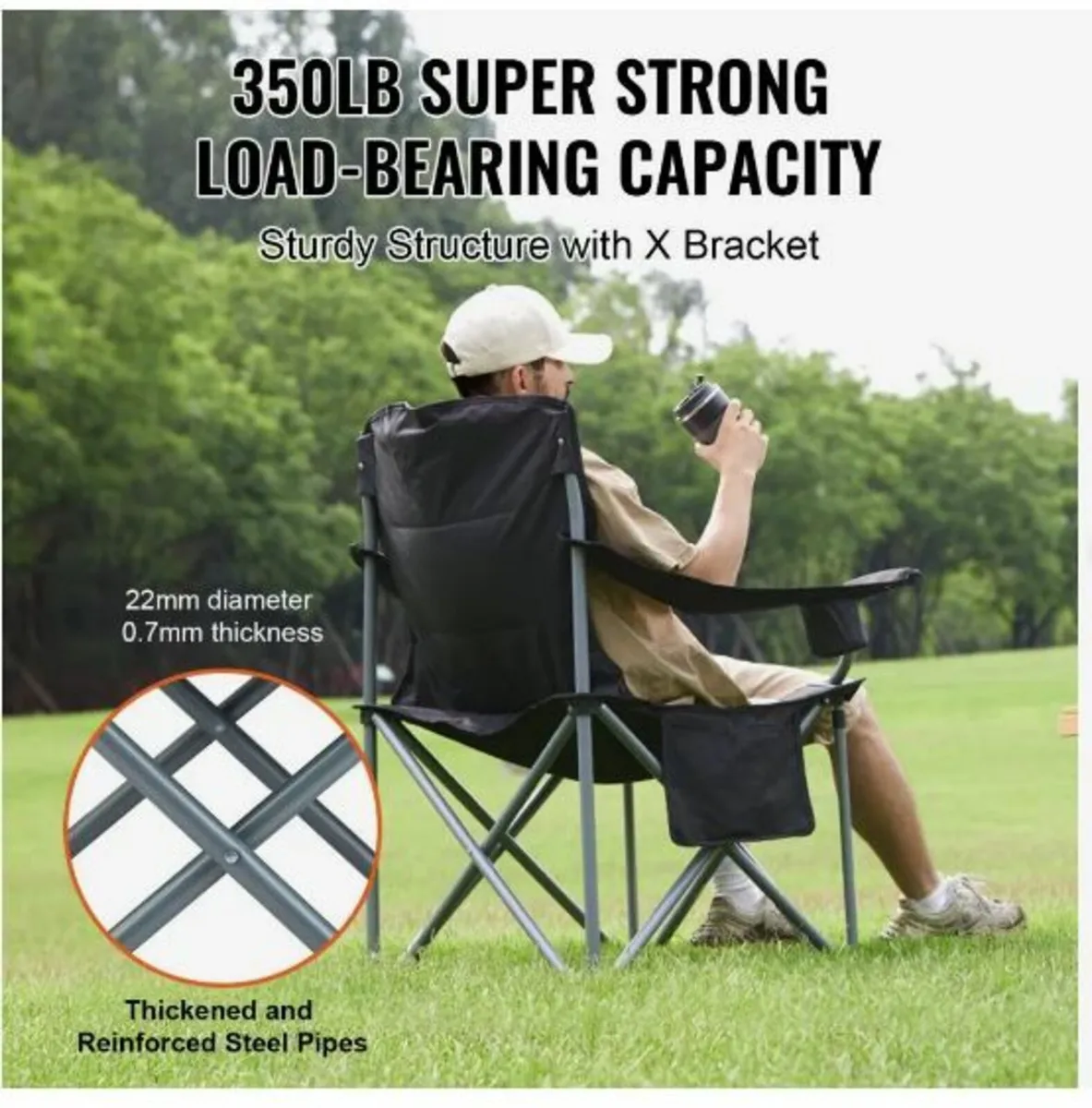 Camping Folding Chair for Adults - Image 3