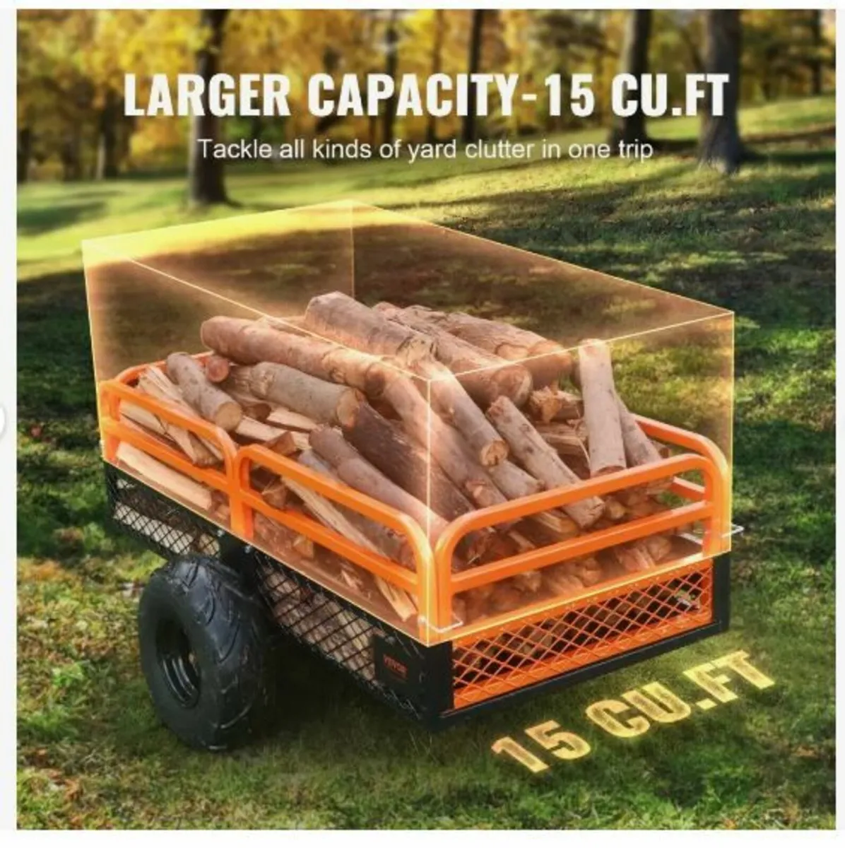 Heavy Duty Steel ATV Dump Trailer - Image 3