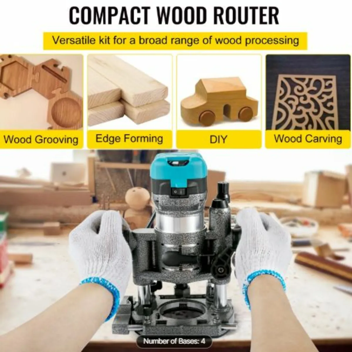 Router Tool,710W Wood Router, Router for Woodwork - Image 2