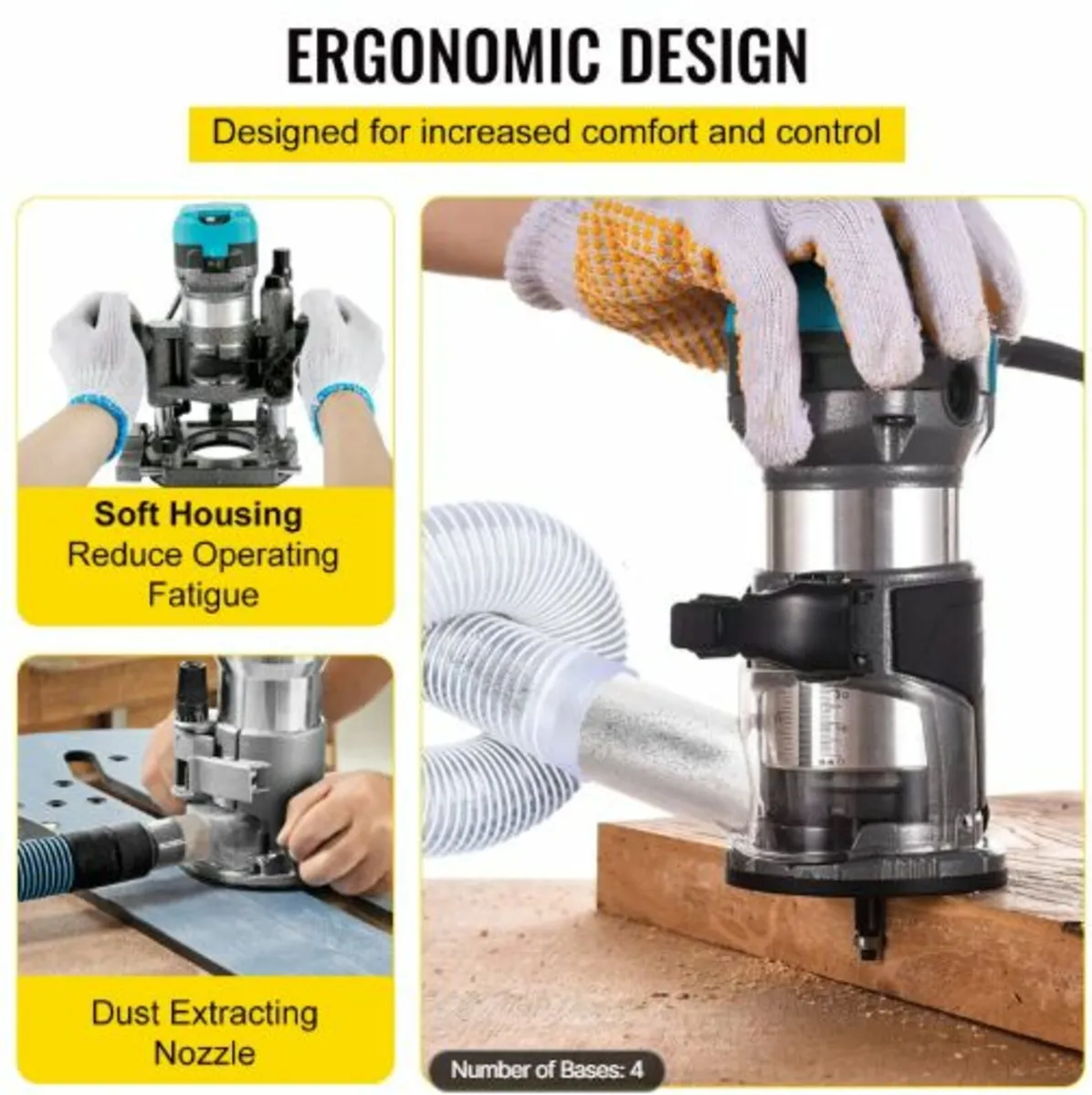 Router Tool,710W Wood Router, Router for Woodwork - Image 4