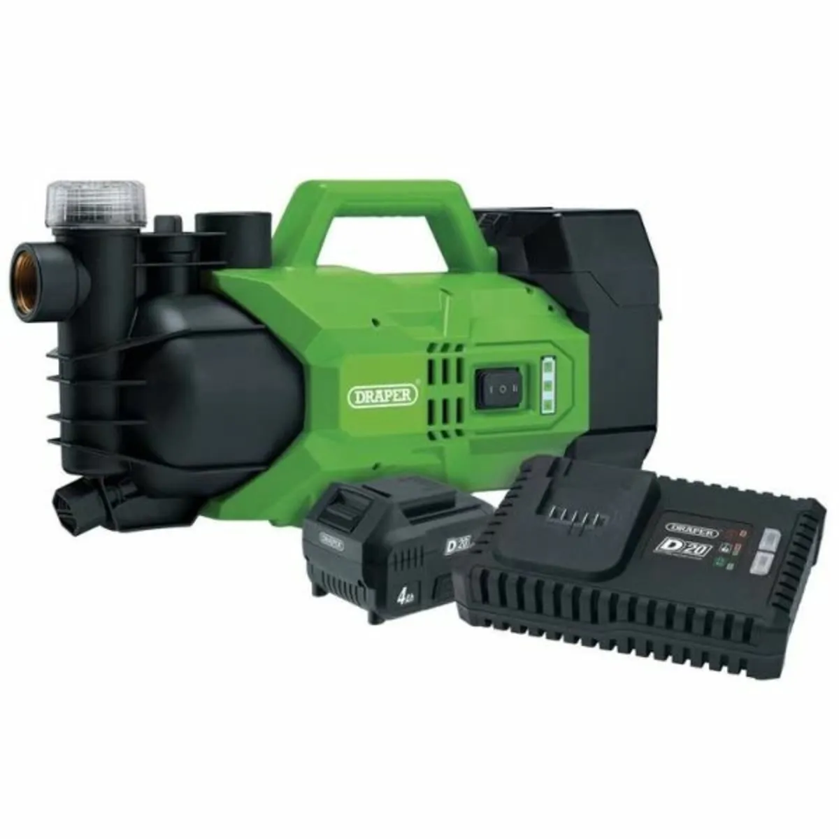 Draper D20 20V Water Pump, 2800L/h, 180W, 1 x 4.0A - Image 1