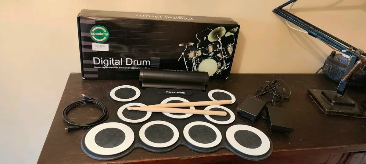 9-pad foldable electronic drum set - Image 1
