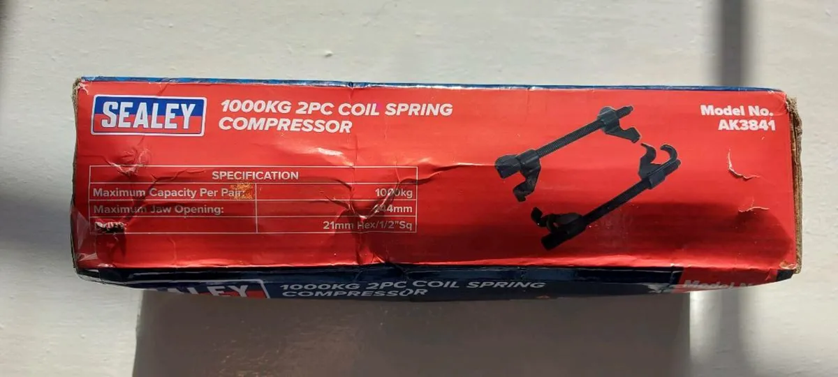 Sealey Long Reach Coil Spring Compressor 1100kg 2p - Image 1