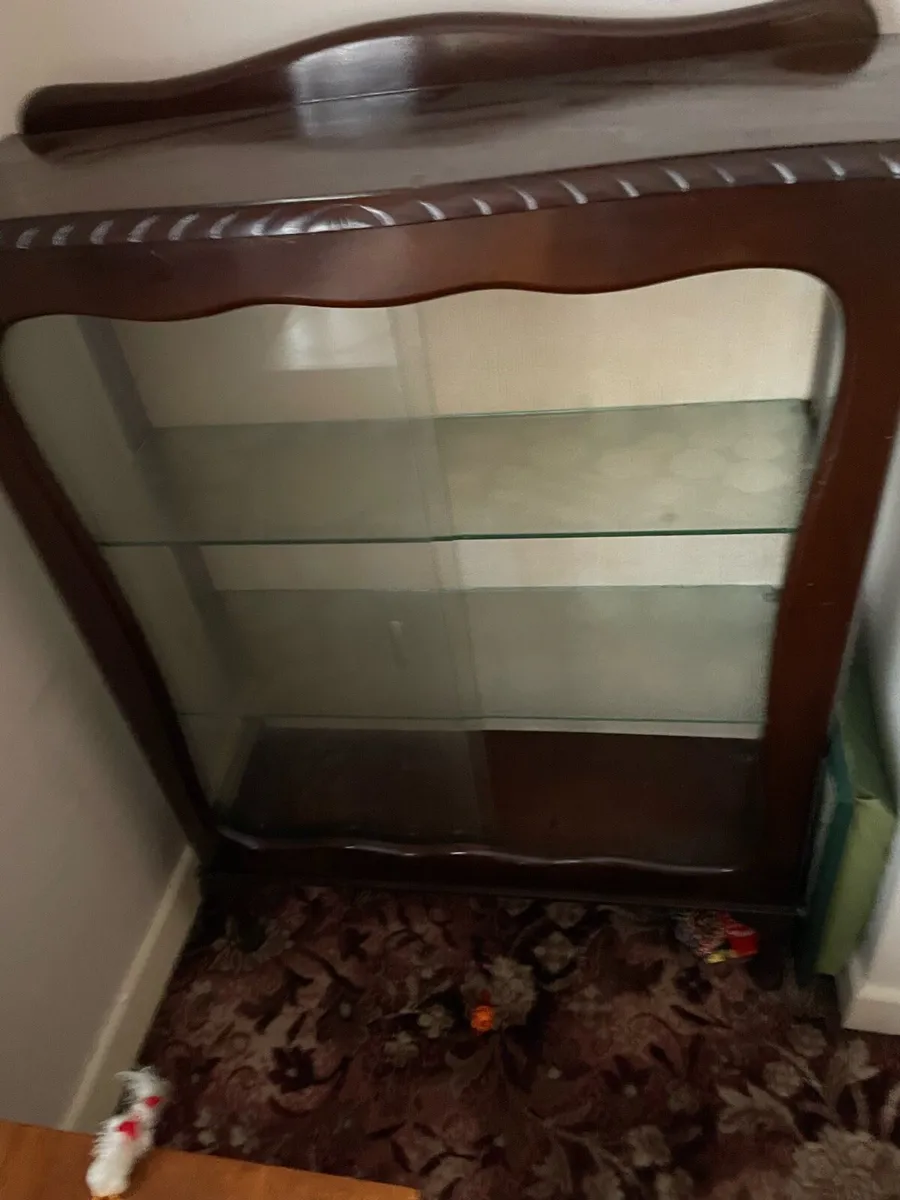 Old teak display cabinets - Image 2