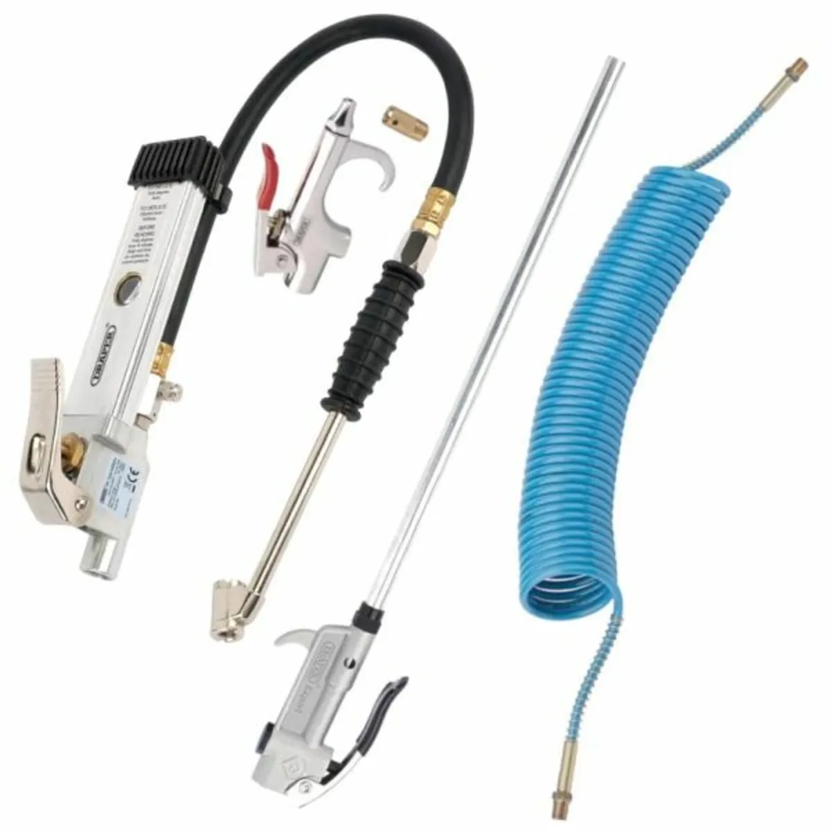 Draper Professional Air Kit with Tyre Inflator, Bl - Image 1