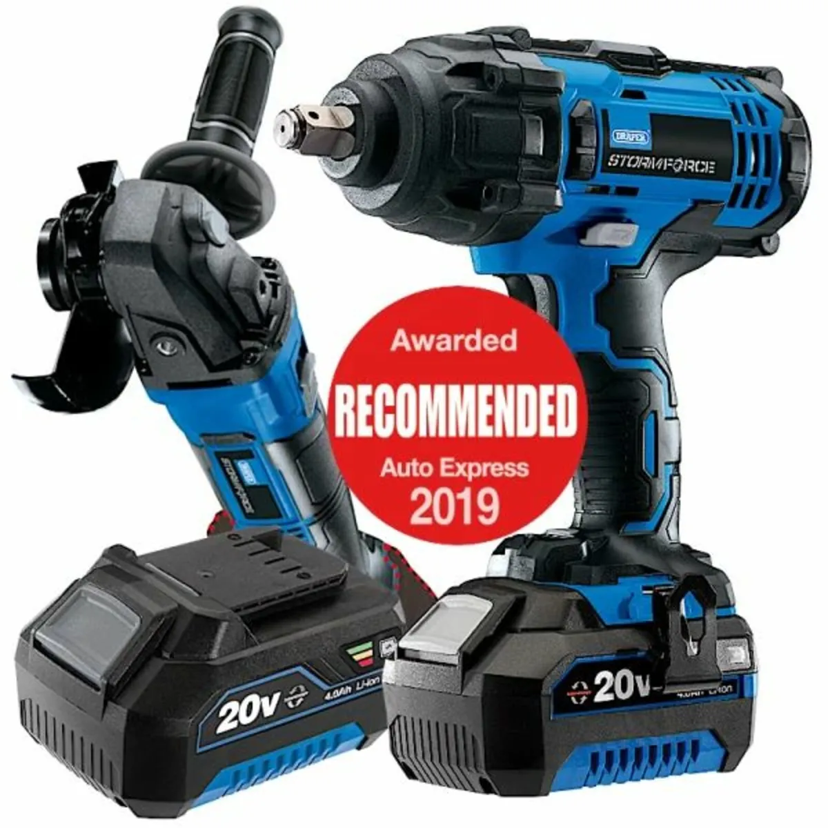 Draper 20v Stormforce 400Nm ½" Impact Wrench with - Image 1