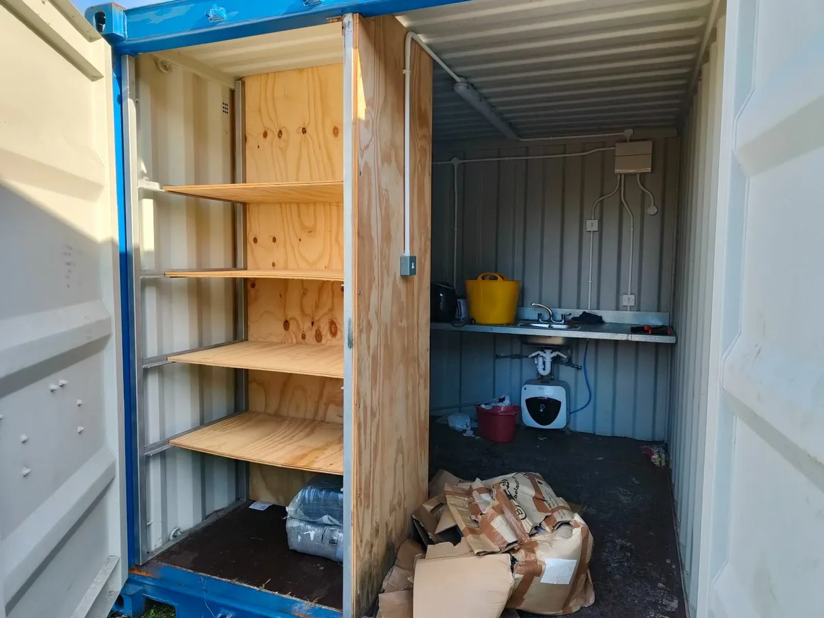 10' x 8' Steel Container set up with sink & power - Image 3
