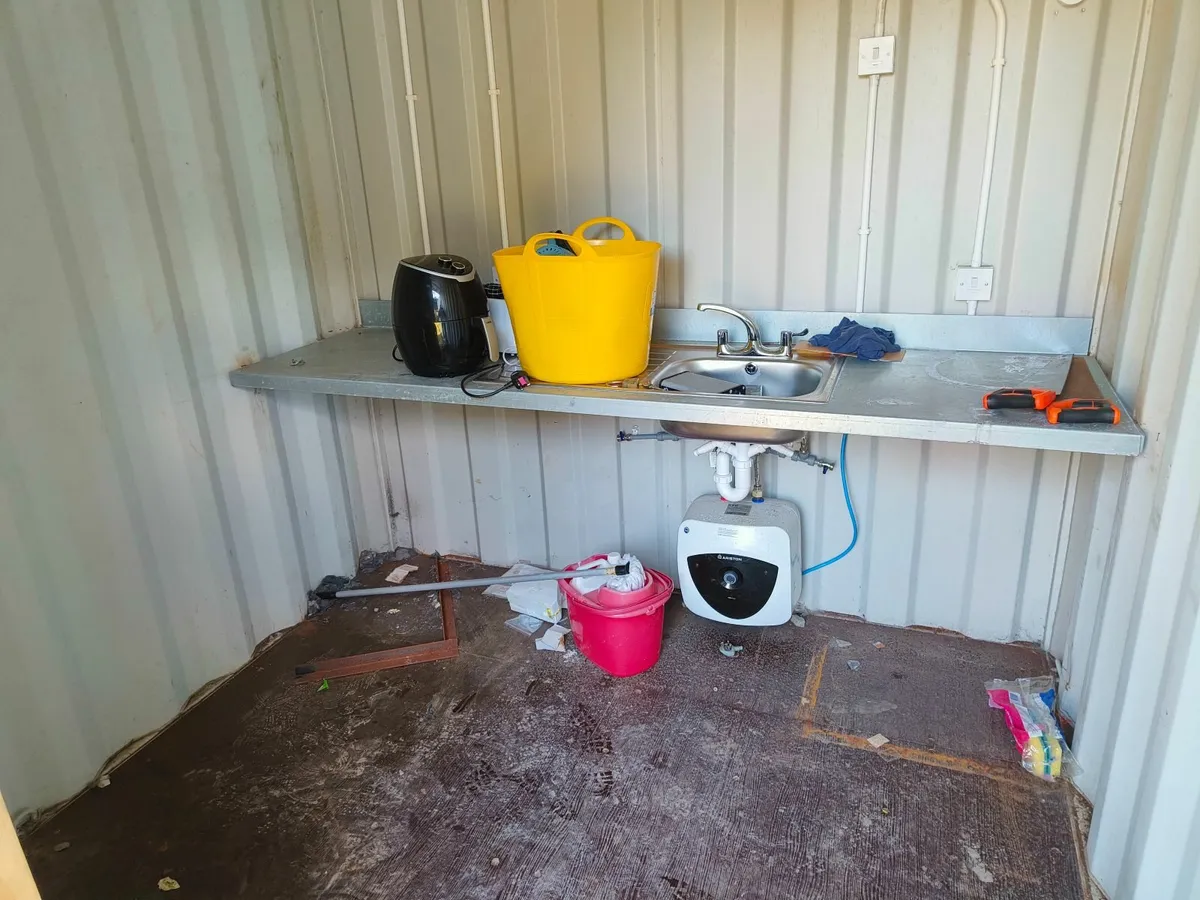 10' x 8' Steel Container set up with sink & power - Image 4