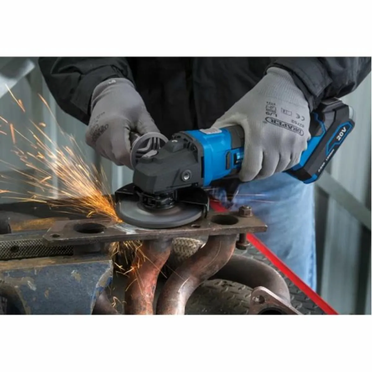 Draper Storm Force® 20v 4½" Angle Grinder with 1 x - Image 3