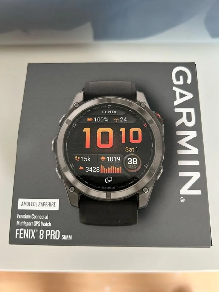 Garmin Fenix 8 Pro - 51mm Sapphire / Titanium (brand New Watch & Model) GRAPHITE / BLACK - Image 2