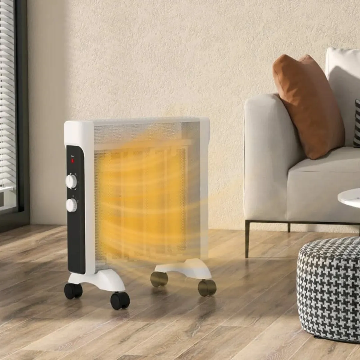 2kW Electric Heater, 10-45℃ Temperature - White - Image 3