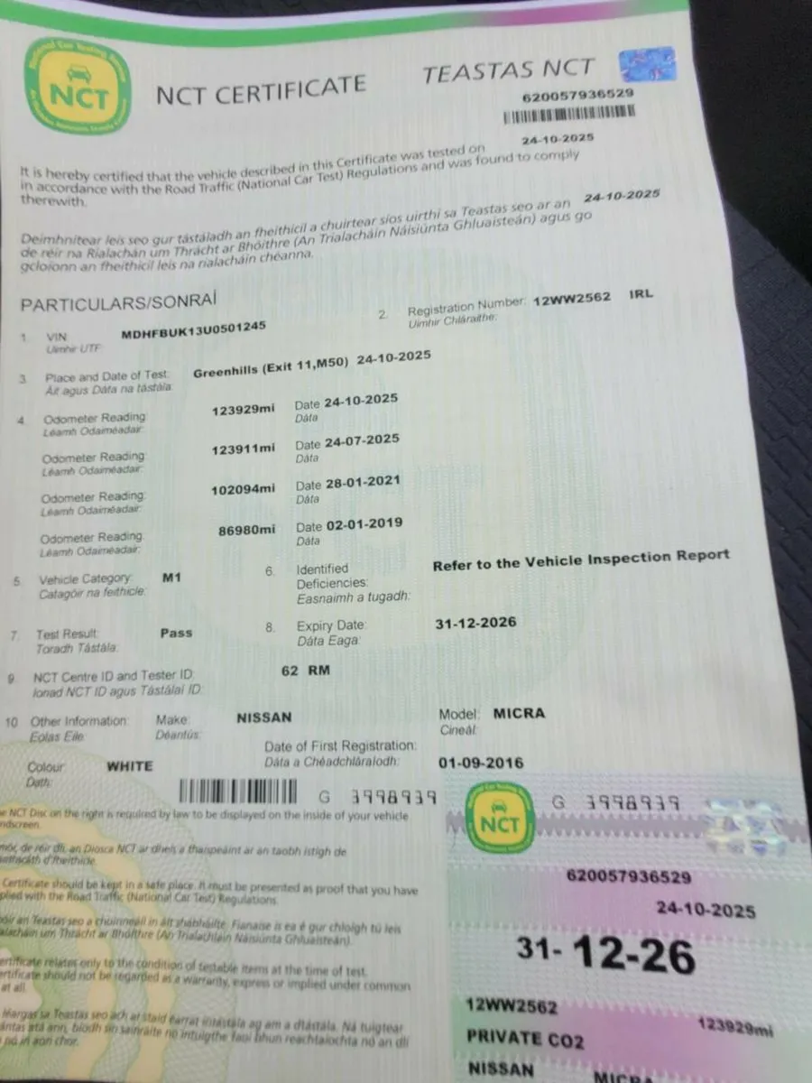 2012 NISSAN MICRA MANUAL - Image 2