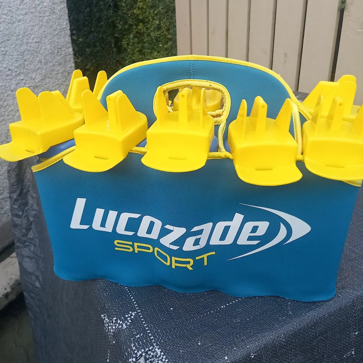 Lucozade hygiene sports bottles and Basket - Image 1