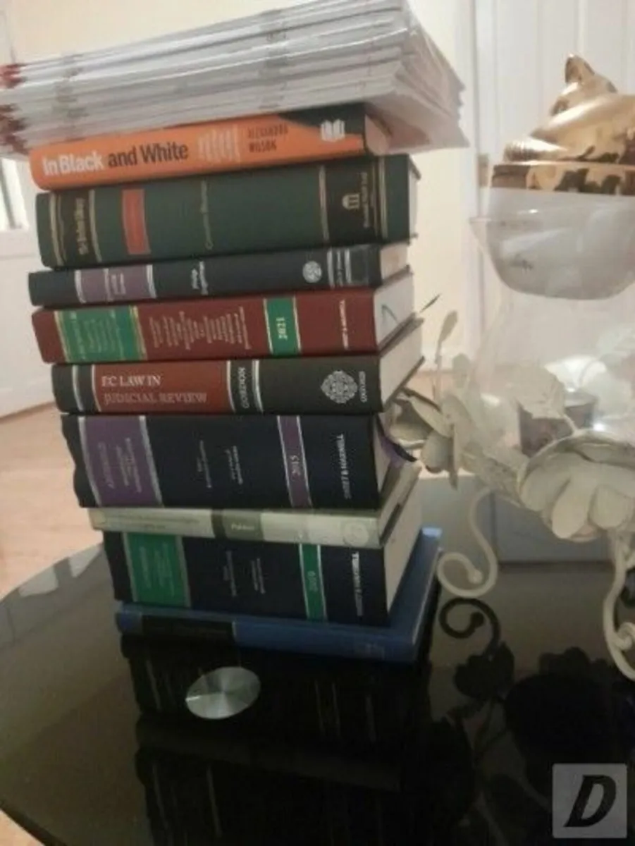 Vintage Antique French EU Judge Robe Wig Law Books - Image 4