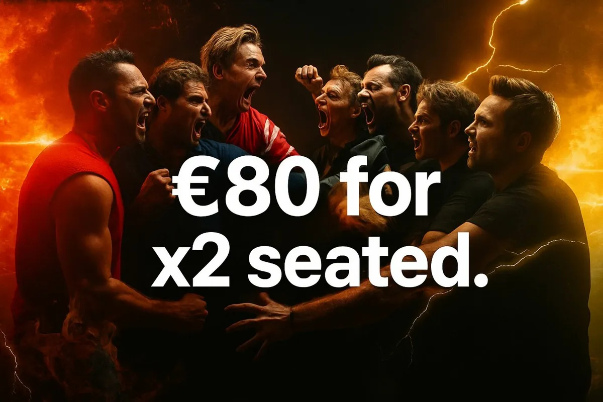 2x Seated Busted Vs McFly - Sunday 26th Oct