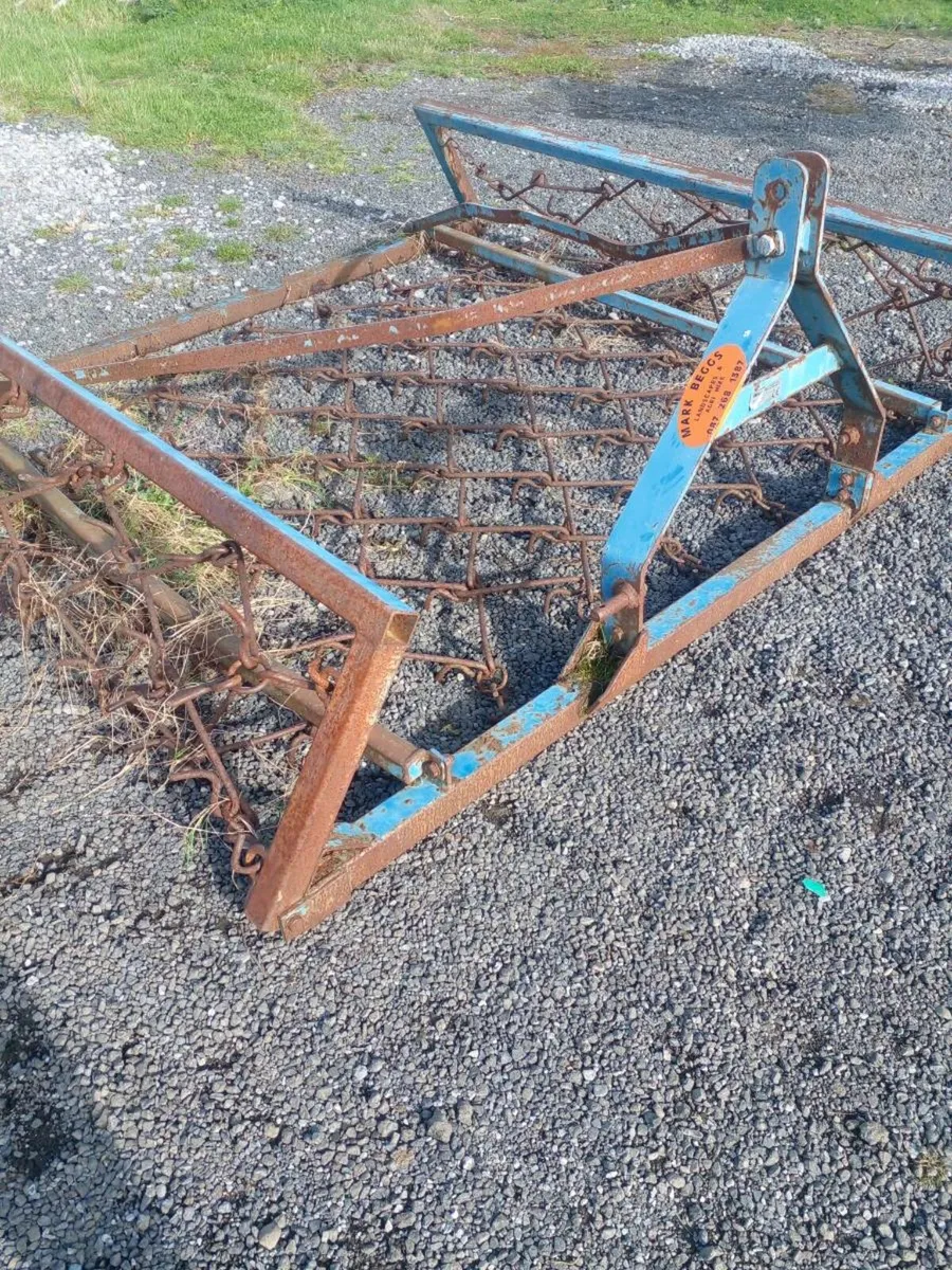 Grass seeder harrow. - Image 1