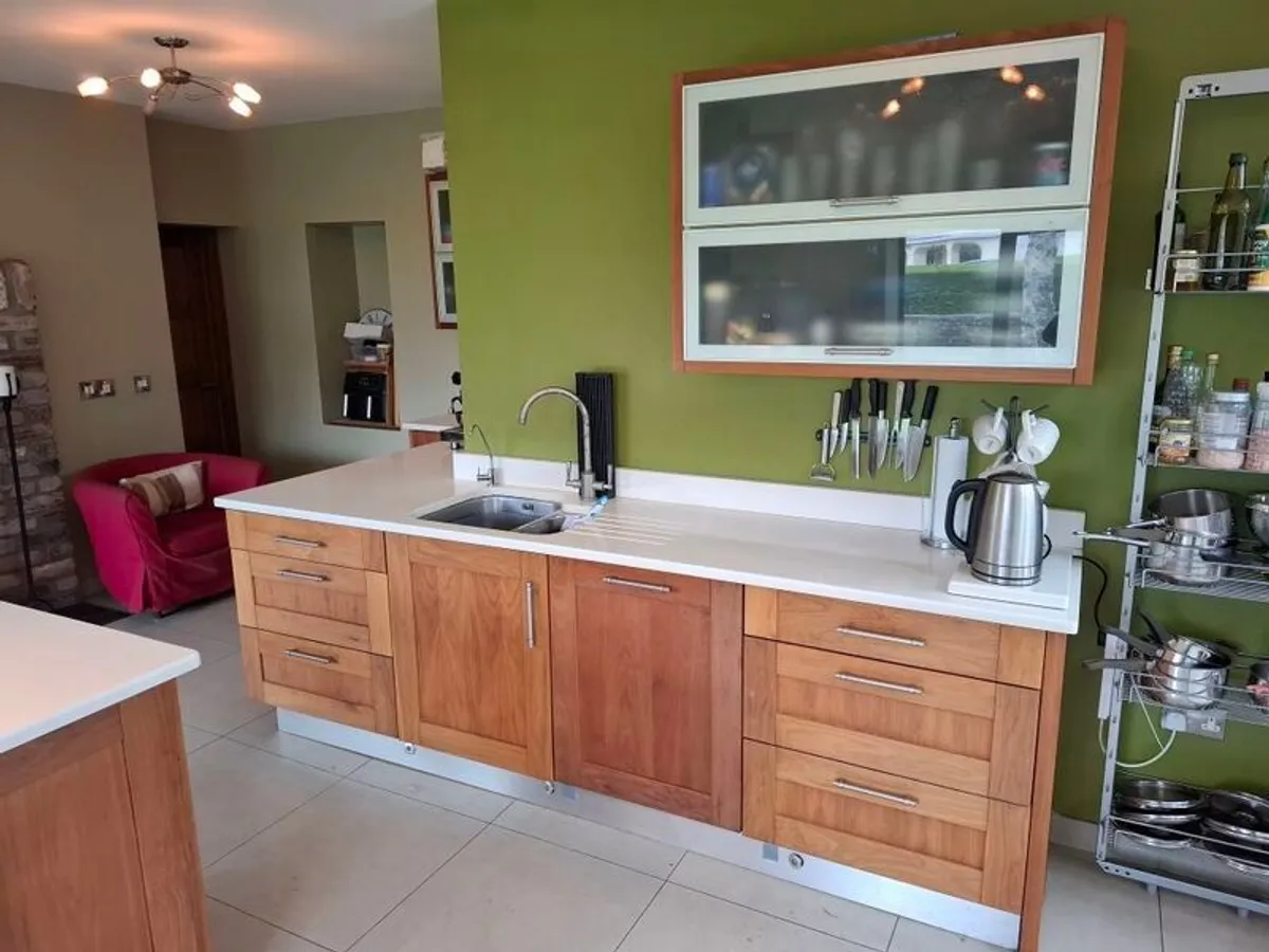 Walnut Kitchen with Corian Countertops - Image 3