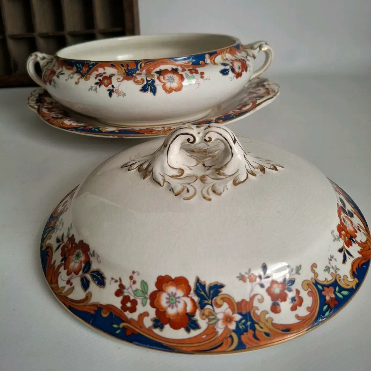Booths Pottery Tureens with Platters - Image 3