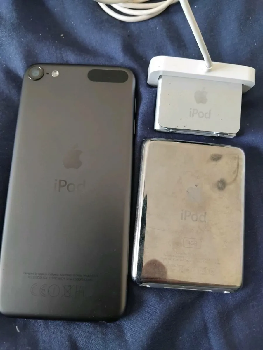 I POD,  I POD Shuffle and I POD Nano with charger - Image 1