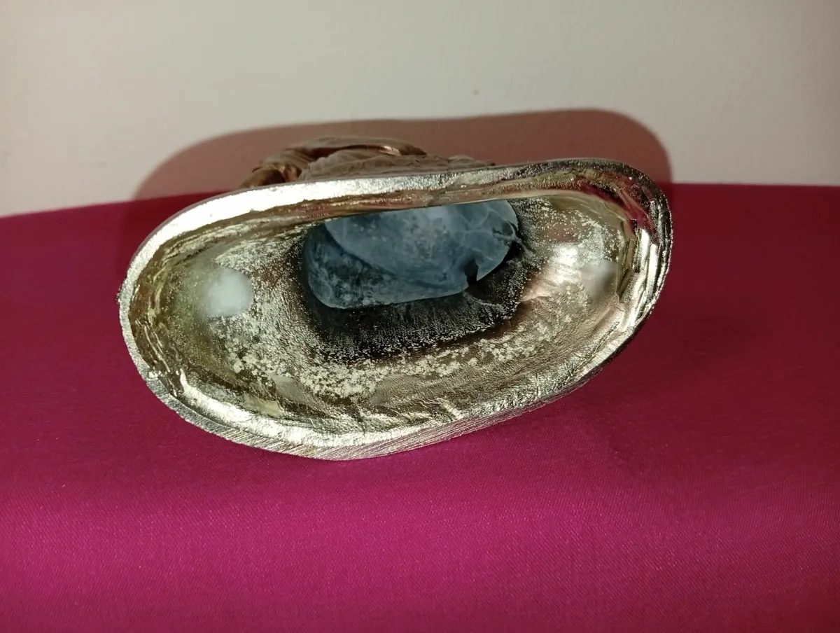 Vintage Italian Cast Metal-gold Finish Religious - Image 3