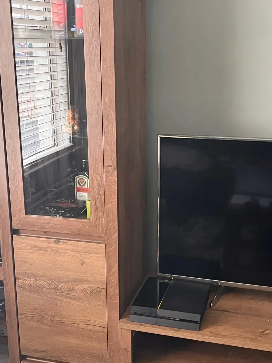 Display cabinet 1 door wild dark oak colour - Image 2