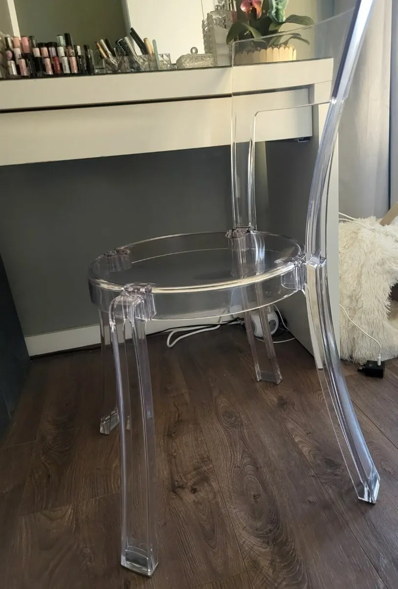 IKEA transparent chair & vanity lights – excellent - Image 4